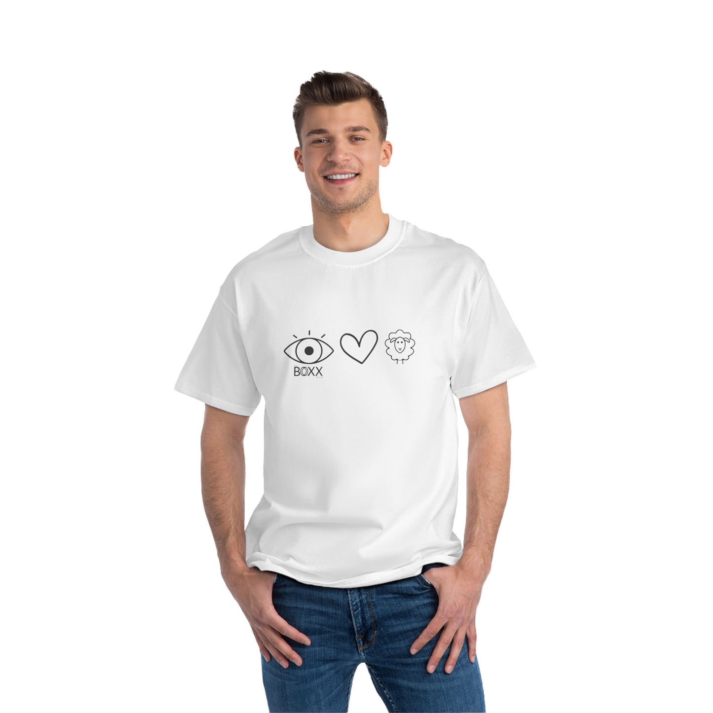 i love you (eye heart ewe) tee